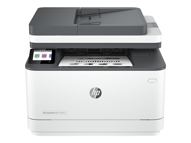 HP LaserJet Pro 3102fdn Impresora Multifuncion Laser Monocromo Fax Duplex 35ppm